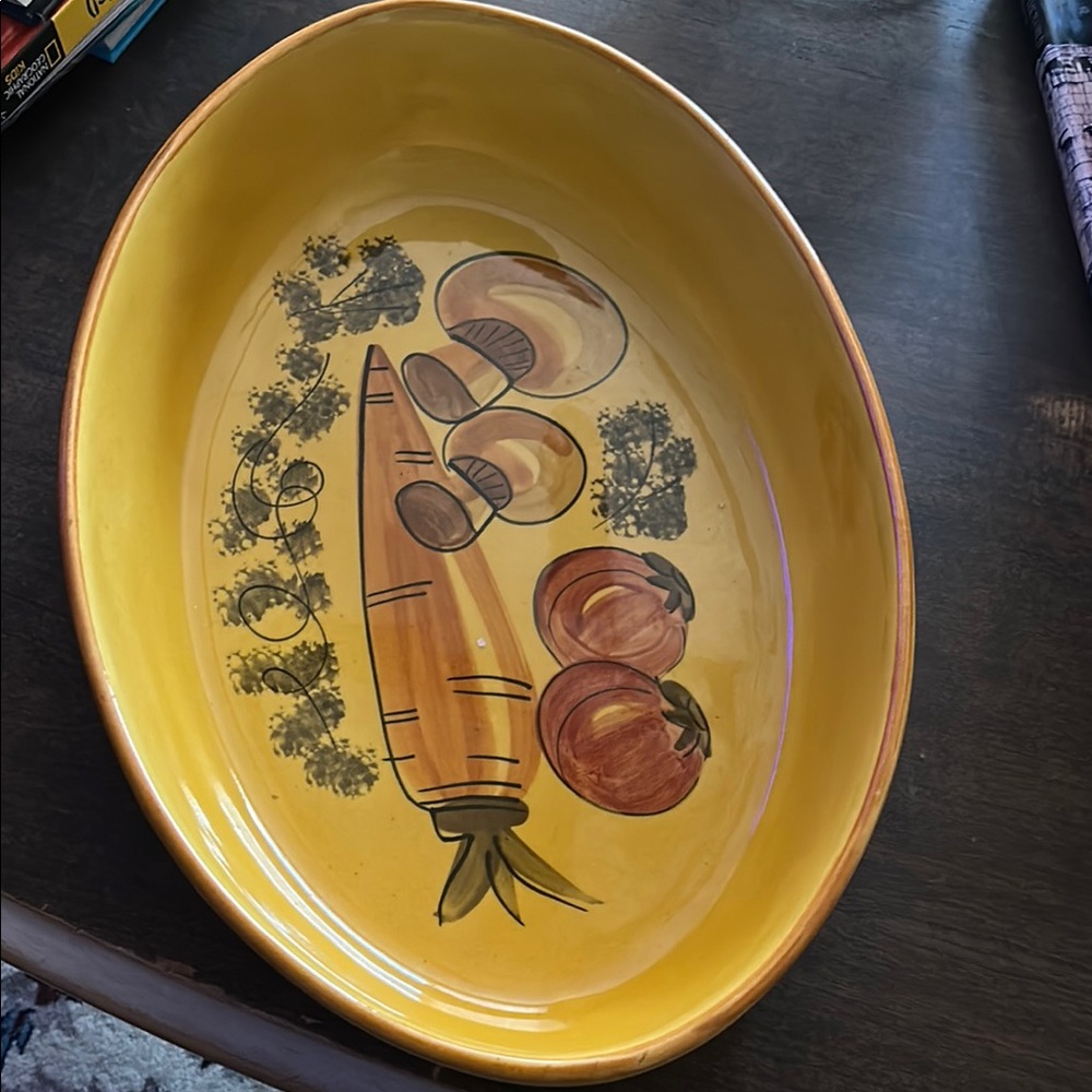 Vintage Los Angeles Potteries deep casserole dish